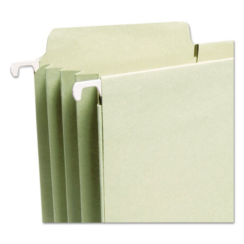 Fastab Hanging Pockets, Letter Size, 1/3-cut Tabs, Moss, 9/box