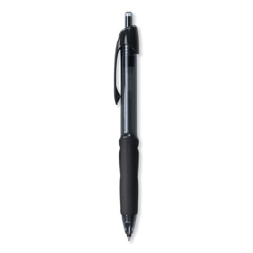 Power Tank Rt Ballpoint Pen, Retractable, Bold 1 Mm, Black Ink, Smoke/black Barrel, Dozen