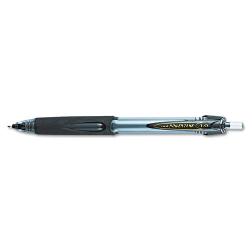 Power Tank Rt Ballpoint Pen, Retractable, Bold 1 Mm, Black Ink, Smoke/black Barrel, Dozen