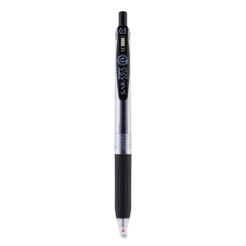 Sarasa Clip Gel Pen, Retractable, Medium 0.7 Mm, Blue Ink, Clear Barrel, 12/pack