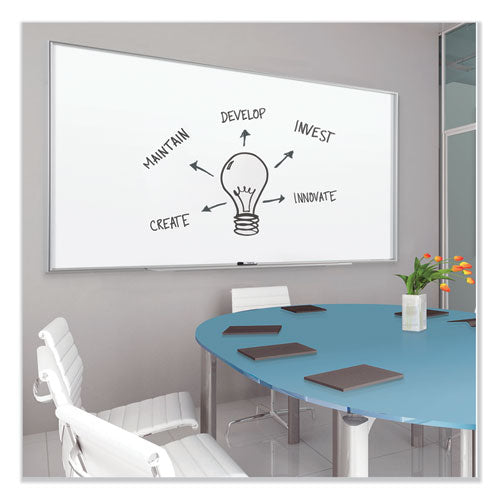 Fusion Nano-clean Magnetic Whiteboard, 36 X 24, White Surface, Silver Aluminum Frame