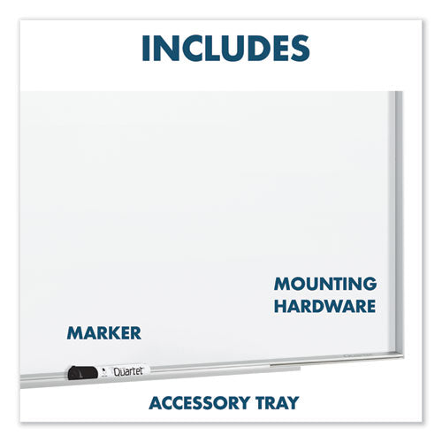 Fusion Nano-clean Magnetic Whiteboard, 36 X 24, White Surface, Silver Aluminum Frame