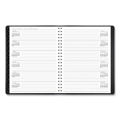 Contemporary Weekly/monthly Planner, Vertical-column Format, 11 X 8.25, Black Cover, 12-month (jan To Dec): 2023