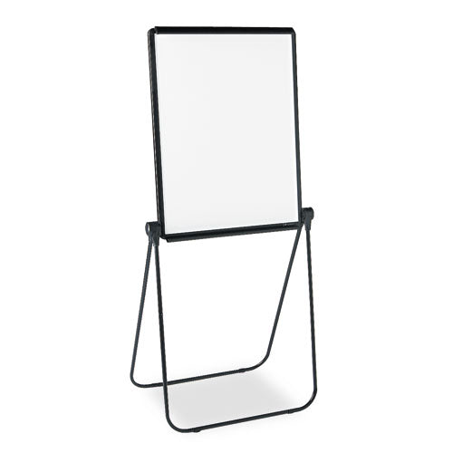 Ultima Presentation Easel, 27 X 34, White Surface, Black Metal Frame