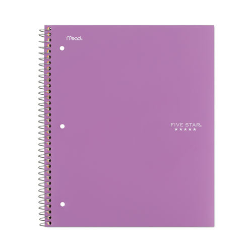 Wirebound Notebook With Two Pockets, 1-subject, Medium/college Rule, Randomly Assorted Cover Color, (100) 11 X 8.5 Sheets