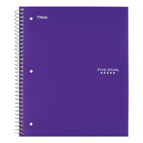 Wirebound Notebook With Two Pockets, 1-subject, Medium/college Rule, Randomly Assorted Cover Color, (100) 11 X 8.5 Sheets