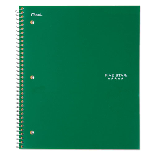 Wirebound Notebook With Two Pockets, 1-subject, Medium/college Rule, Randomly Assorted Cover Color, (100) 11 X 8.5 Sheets