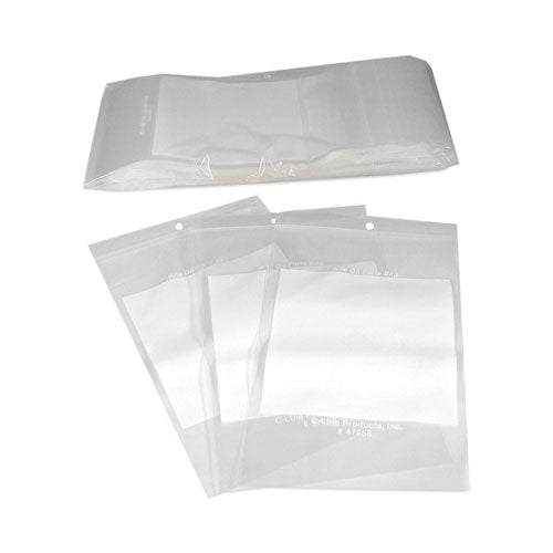 Write-on Poly Bags, 2 Mil, 5" X 8", Clear, 1,000/carton
