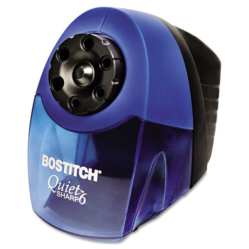 Quietsharp 6 Classroom Electric Pencil Sharpener, Ac-powered, 6.13 X 10.69 X 9, Blue