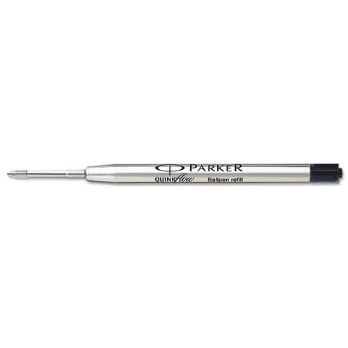 Refill For Parker Ballpoint Pens, Fine Conical Tip, Black Ink