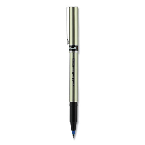 Deluxe Roller Ball Pen, Stick, Fine 0.7 Mm, Blue Ink, Champagne Barrel, Dozen