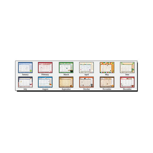 Recycled Desk Pad Calendar, Earthscapes Seasonal Artwork, 18.5 X 13, Black Binding/corners,12-month (jan To Dec): 2023