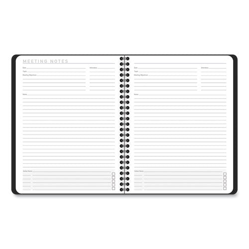 Contemporary Lite Weekly/monthly Planner, 8.75 X 7, Black Cover, 12-month (jan To Dec): 2023