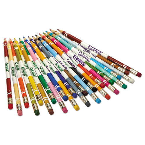 Erasable Color Pencil Set, 3.3 Mm, 2b (#1), Assorted Lead/barrel Colors, 24/pack