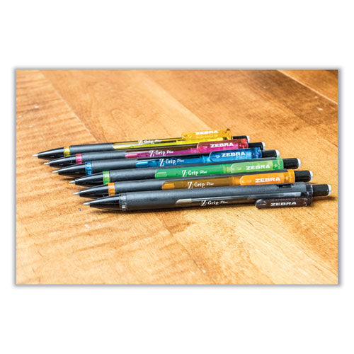 Z-grip Plus Mechanical Pencil, 0.7 Mm, Hb (#2.5), Black Lead, Assorted Barrel Colors, Dozen