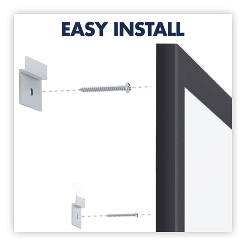 Classic Series Total Erase Dry Erase Boards, 48 X 36, White Surface, Black Aluminum Frame