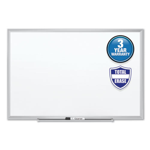 Classic Series Total Erase Dry Erase Boards, 48 X 36, White Surface, Black Aluminum Frame