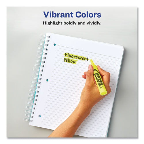 Hi-liter Desk-style Highlighters, Assorted Ink Colors, Chisel Tip, Assorted Barrel Colors, Dozen