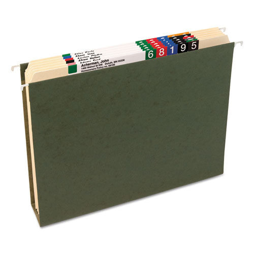 Box Bottom Hanging File Folders, 3" Capacity, Legal Size, Standard Green, 25/box