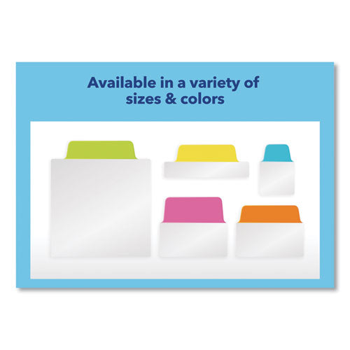 Ultra Tabs Repositionable Tabs, Standard: 2" X 1.5", 1/5-cut, Assorted Neon Colors, 48/pack