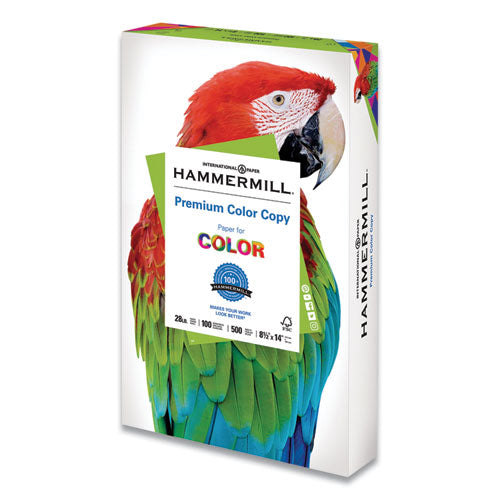 Premium Color Copy Print Paper, 100 Bright, 28 Lb Bond Weight, 8.5 X 11, Photo White, 500 Sheets/ream, 5 Reams/carton