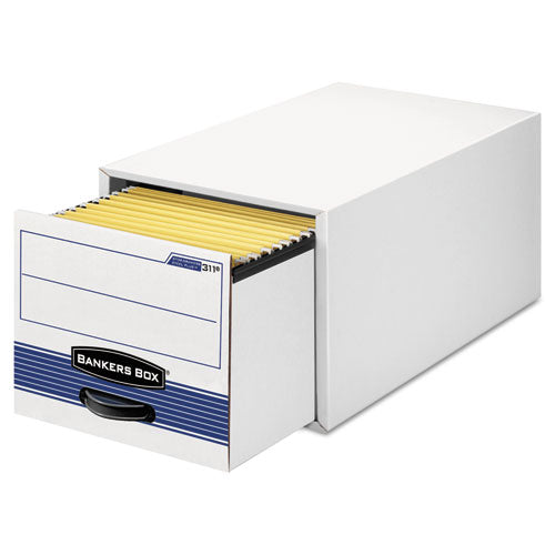 Stor/drawer Steel Plus Extra Space-savings Storage Drawers, Letter Files, 14" X 25.5" X 11.5", White/blue, 6/carton