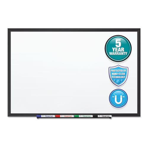Classic Series Nano-clean Dry Erase Board, 48 X 36, White Surface, Black Aluminum Frame