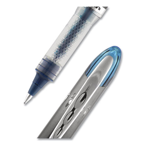 Vision Elite Roller Ball Pen, Stick, Extra-fine 0.5 Mm, Blue-black Ink, Black/blue Barrel