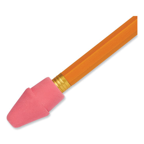 Arrowhead Eraser Caps, For Pencil Marks, Pink, 144/box