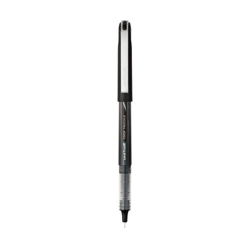 Vision Needle Roller Ball Pen, Stick, Fine 0.7 Mm, Assorted Ink Colors, Silver Barrel, 8/pack