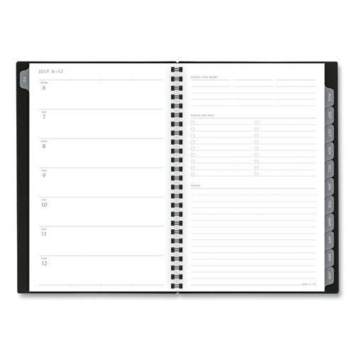 Elevation Academic Weekly/monthly Planner, 8.5 X 5.5, Black Cover, 12-month (july To June): 2023 To 2024