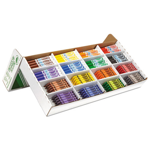 Crayon And Ultra-clean Washable Marker Classpack, 8 Colors, 128 Each Crayons/markers, 256/box