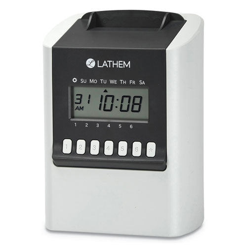 700e Calculating Time Clock, Digital Display, White