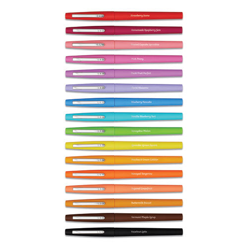 Flair Scented Felt Tip Porous Point Pen, Stick, Medium 0.7 Mm, Assorted Ink And Barrel Colors, 16/pack
