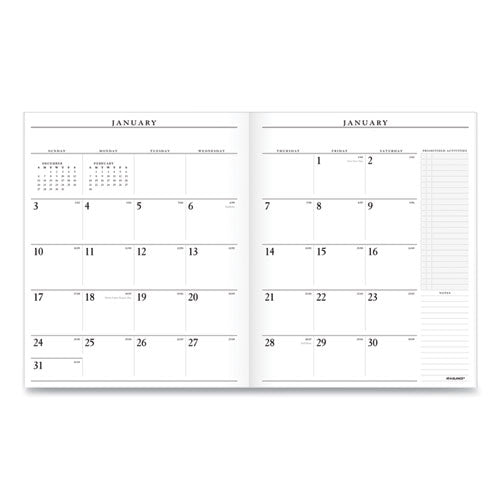 Executive Monthly Padfolio Refill, 11 X 9, White Sheets, 13-month (jan To Jan): 2023 To 2024