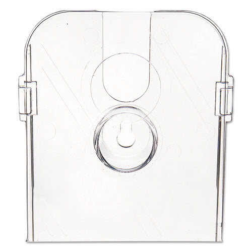 Docuholder For Countertop/wall-mount W/card Holder, 4.38w X 4.25d X 7.75h, Clear