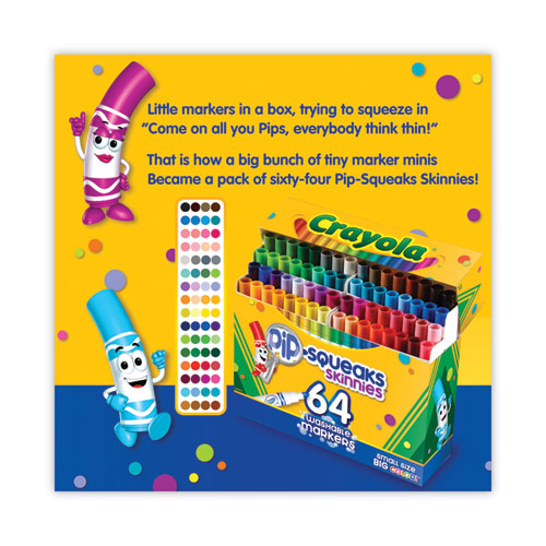 BIC Kids Ultra Washable Markers, Plastic Tube, Medium Bullet Tip, Assorted  Colors, 20/Pack