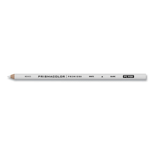Premier Colored Pencil, 3 Mm, 2b (#1), White Lead, White Barrel, Dozen