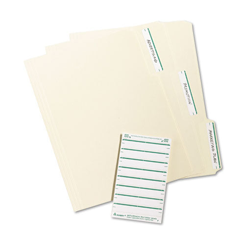 Printable 4" X 6" - Permanent File Folder Labels, 0.69 X 3.44, White, 7/sheet, 36 Sheets/pack, (5203)