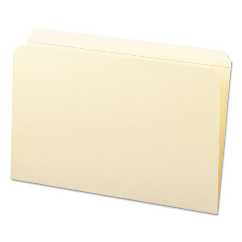 Reinforced Tab Manila File Folders, Straight Tabs, Legal Size, 0.75" Expansion, 11-pt Manila, 100/box