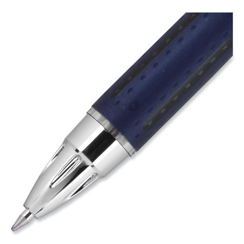 Jetstream Retractable Ballpoint Pen, Fine 0.7 Mm, Black Ink, Blue Barrel