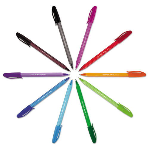 Inkjoy 100 Ballpoint Pen, Stick, Medium 1 Mm, Eight Assorted Ink And Barrel Colors, 8/pack