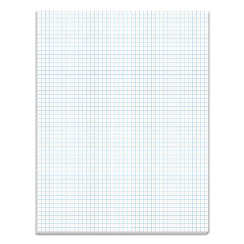 Quadrille Pads, Quadrille Rule (5 Sq/in), 50 White 8.5 X 11 Sheets
