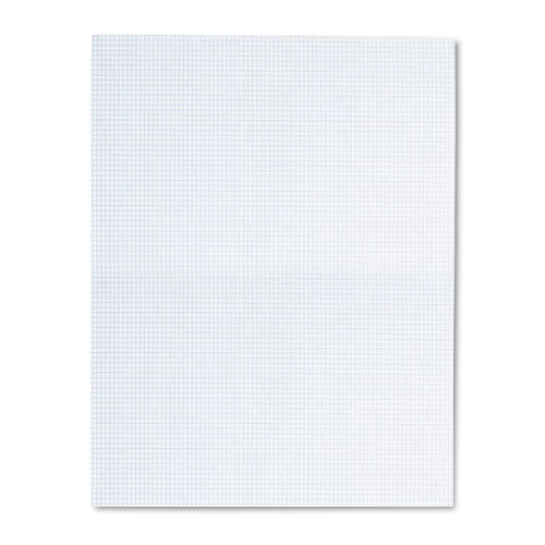 Quadrille Pads, Quadrille Rule (5 Sq/in), 50 White 8.5 X 11 Sheets
