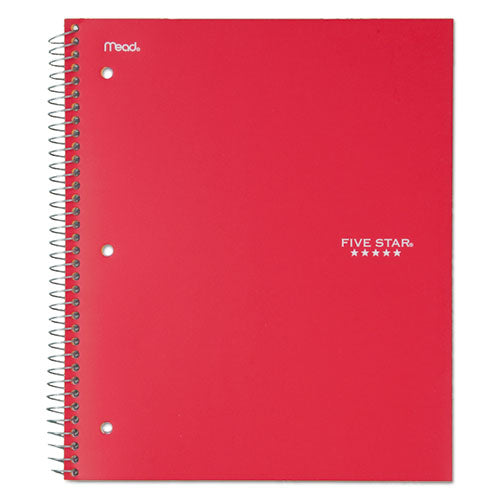 Wirebound Notebook With Eight Pockets, 5-subject, Medium/college Rule, Randomly Assorted Cover Color, (200) 11 X 8.5 Sheets