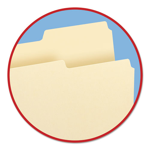 Manila File Folders, 1/3-cut Tabs: Right Position, Letter Size, 0.75" Expansion, Manila, 100/box