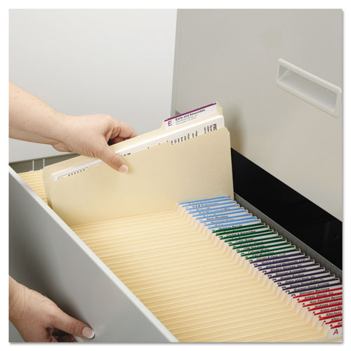 Manila File Folders, 1/3-cut Tabs: Right Position, Letter Size, 0.75" Expansion, Manila, 100/box