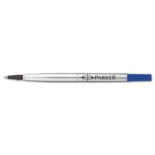 Refill For Parker Roller Ball Pens, Medium Conical Tip, Black Ink