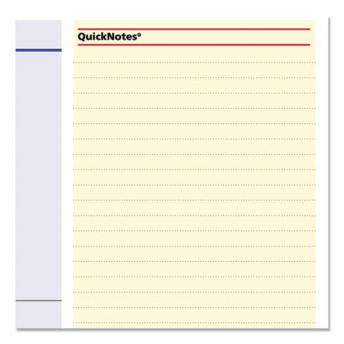 Quicknotes Mini Erasable Wall Planner, 16 X 12, White/blue/yellow Sheets, 12-month (jan To Dec): 2023