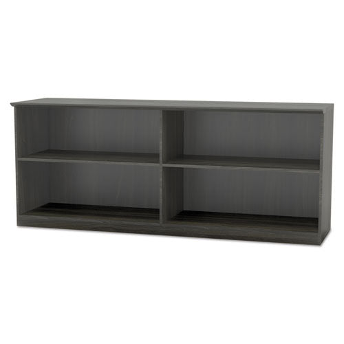 Medina Series Low Wall Cabinet With Doors, 72w X 20d X 29.5h, Gray Steel, Box1